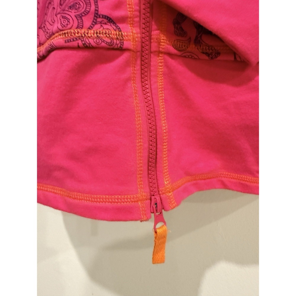 Y2K Disney Parks Women Jacket M Pink Paisley Embroidered Zip Boho Festival - Picture 6 of 11